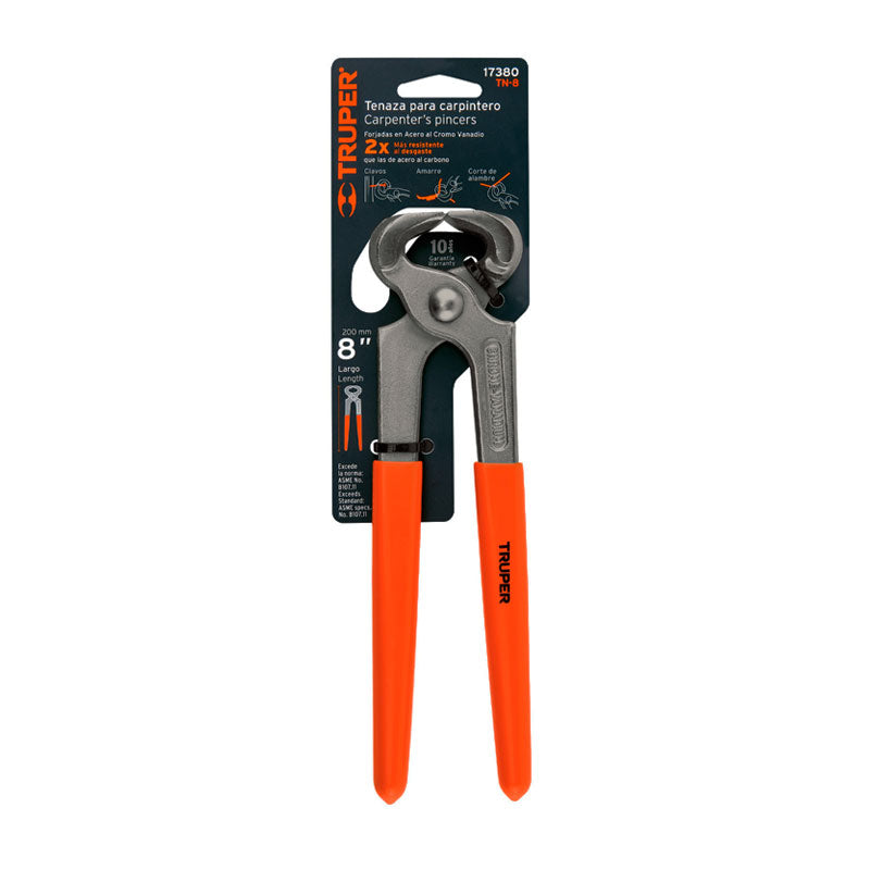 Tenaza Para Carpintero 8", Truper