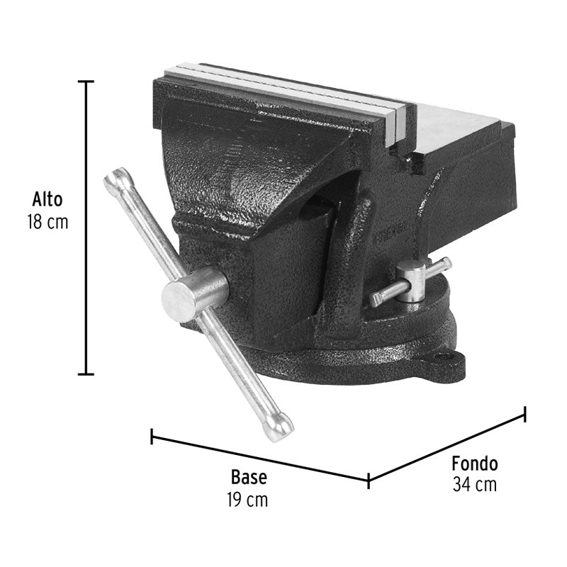 Tornillo De Banco 6" De Hierro Gris, Pretul