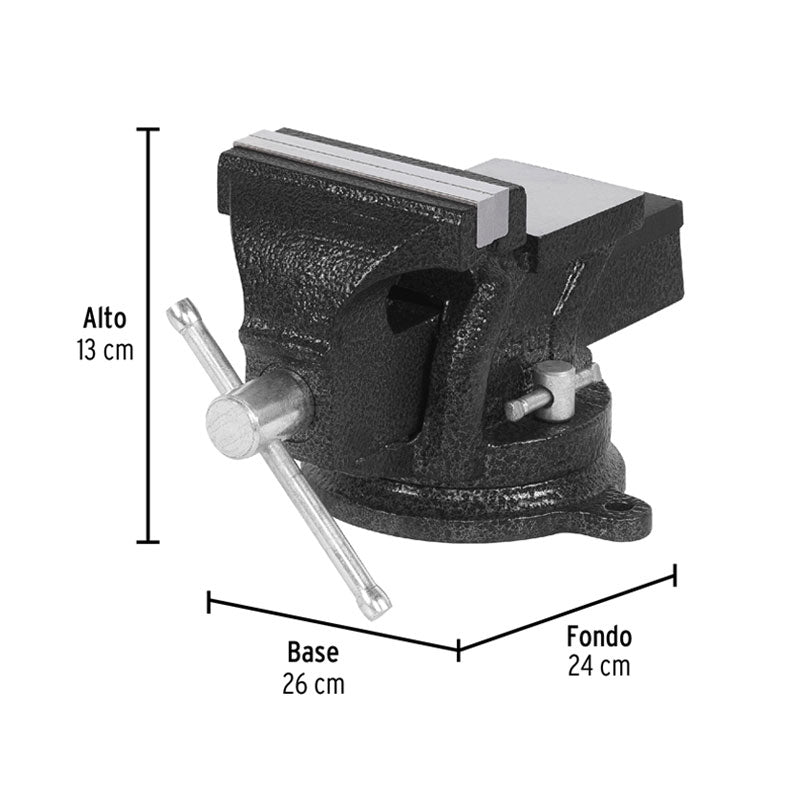 Tornillo De Banco 4" De Hierro Gris, Pretul