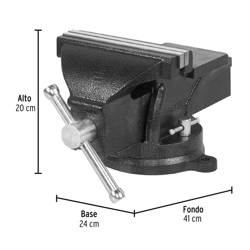 Tornillo De Banco 8" De Hierro Gris, Pretul