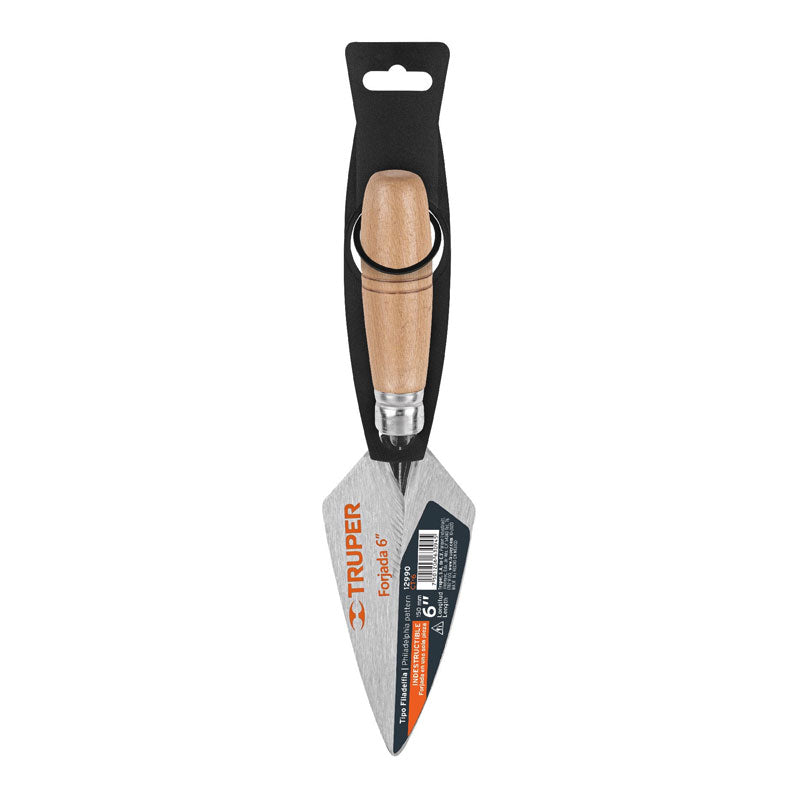 Cuchara Para Albañil 6" Forjada Tipo Filadelfia, Truper