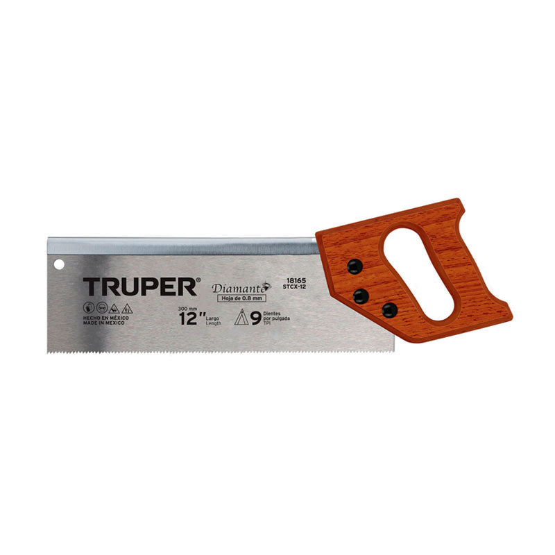 Serrucho De Costilla 12" Diamante, 9 Dpp, Truper