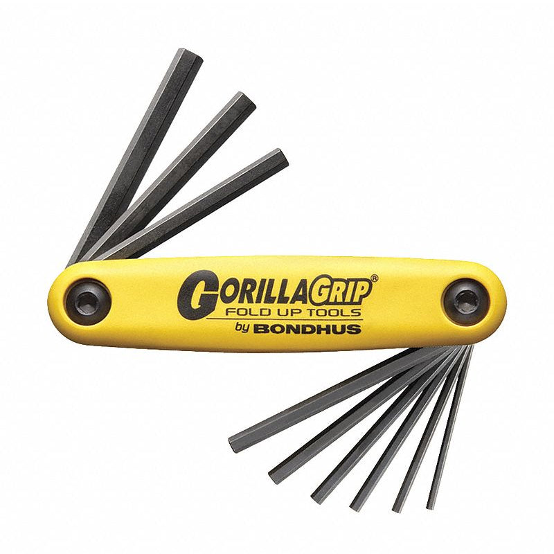 Juego Plegable De 9 Llaves Hexagonales, Bondhus Gorillagrip
