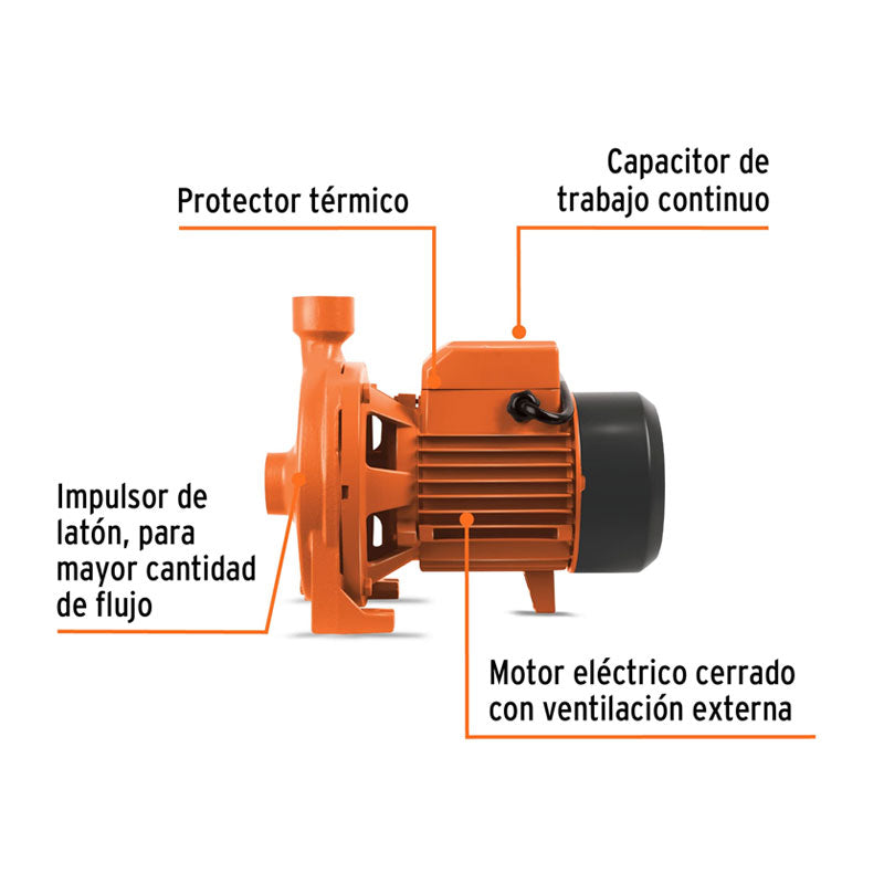 Bomba Centrífuga Para Agua Modelo Europeo, 1 Hp, Expert