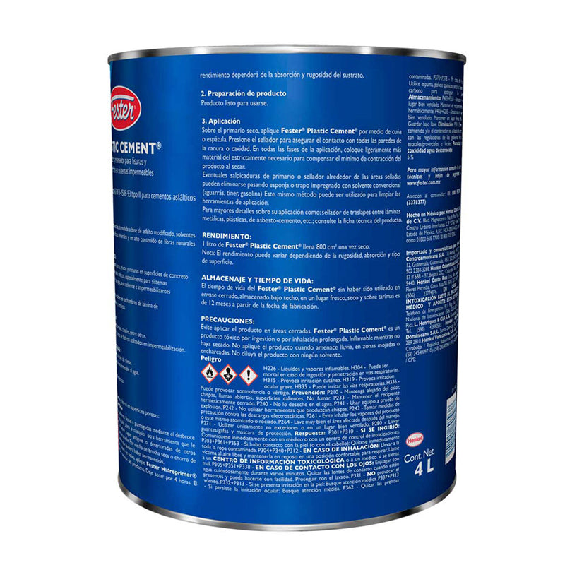 Fester Plastic Cement De 4 Litros