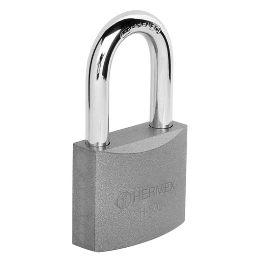 Candado De Hierro 50 Mm Gancho Largo En Blíster, Hermex