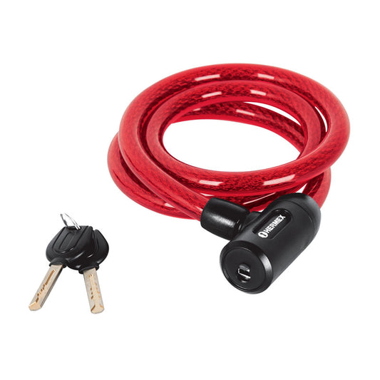 Candado De Cable Con Llave, 15Mm X 1.20 M, Hermex