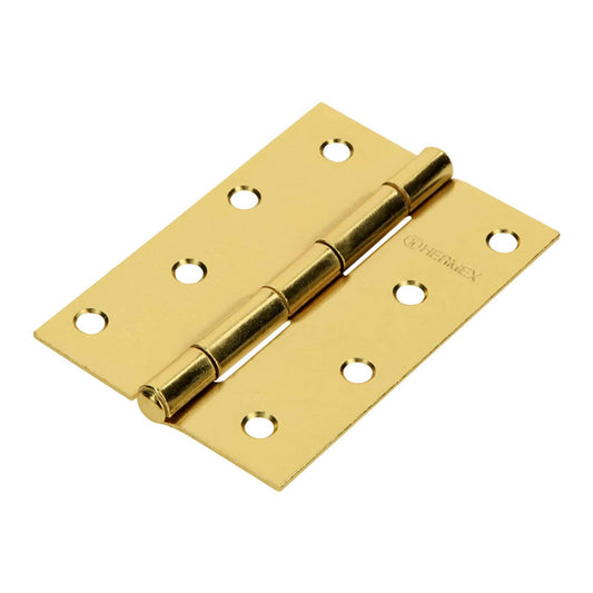 Bisagra Rectangular 4" Acero Latonado, Hermex