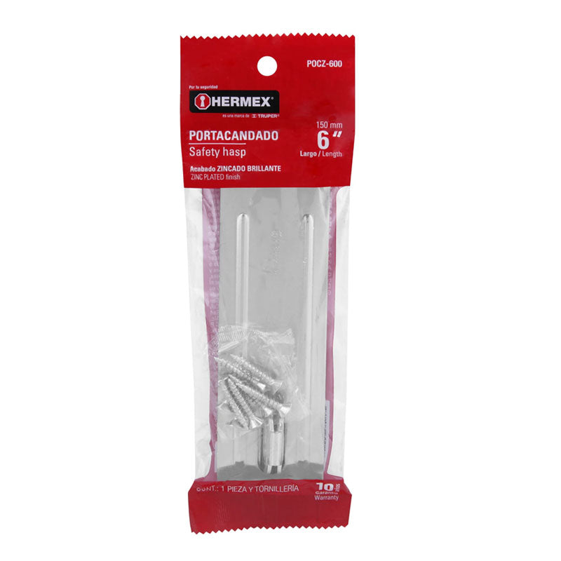 Portacandado De Acero Zincado 6", Hermex