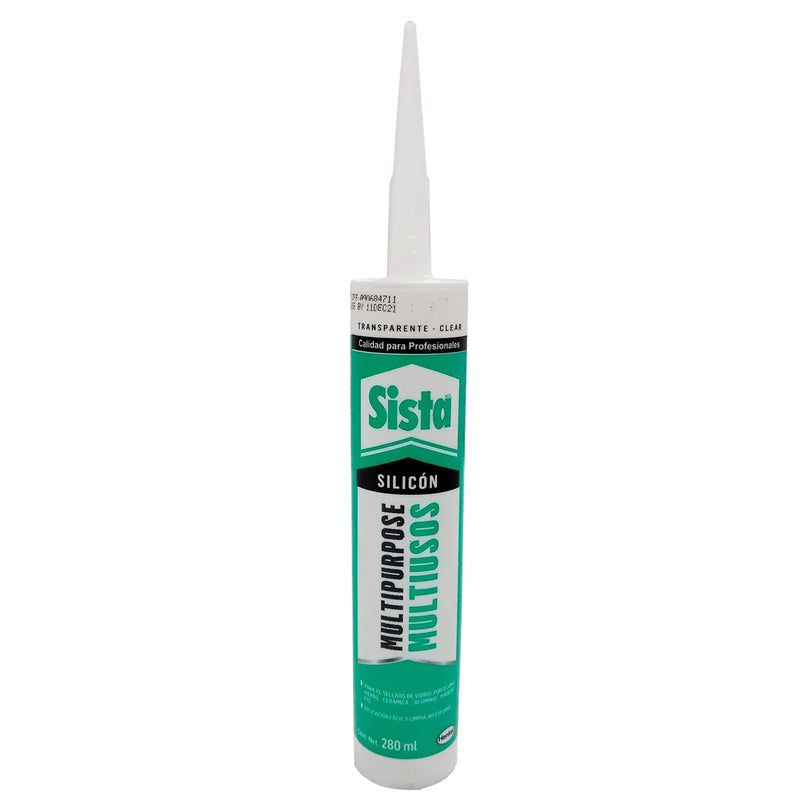 Silicón Sista Transparente Multiusos De 280 Ml