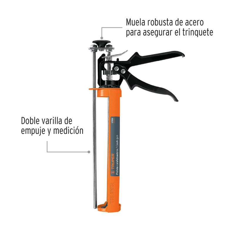 Pistola Calafateadora Tipo Esqueleto, Reforzada, Truper