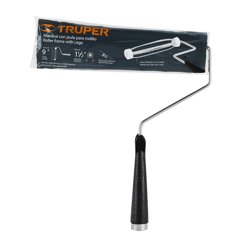 Maneral De 9" Con Jaula Para Rodillo, Maja9 Truper 19255 - Tool Ferreterías / Ferretodo - Herramientas y material de construcción.