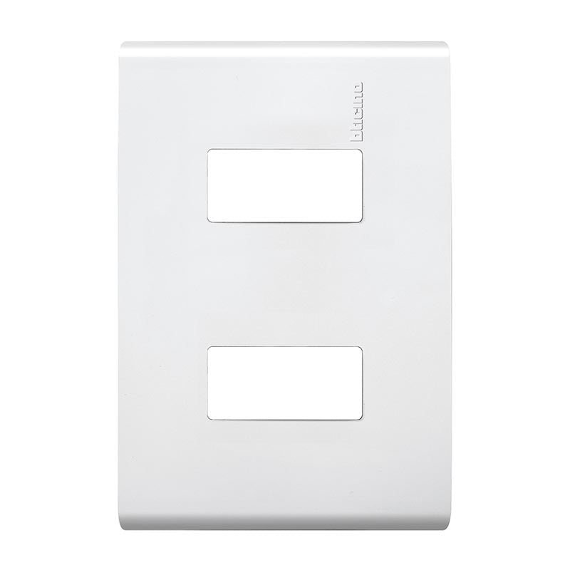 Placa Con 2 Módulos Con Chasis De Resina Color Blanco E5N2Bn Bticino - Tool Ferreterías / Ferretodo - Herramientas y material de construcción.