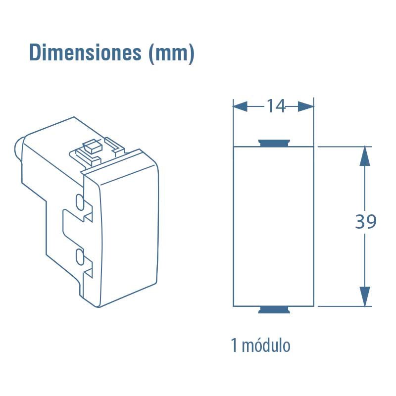 Pulsador Con 1 Módulo 10 A 127 V E2005 Bticino - Tool Ferreterías / Ferretodo - Herramientas y material de construcción.