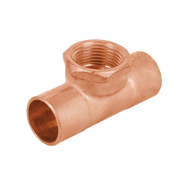 Tee Roscadaa Centro 1/2" Conexion Cobre 212 - Tool Ferreterías / Ferretodo - Herramientas y material de construcción.