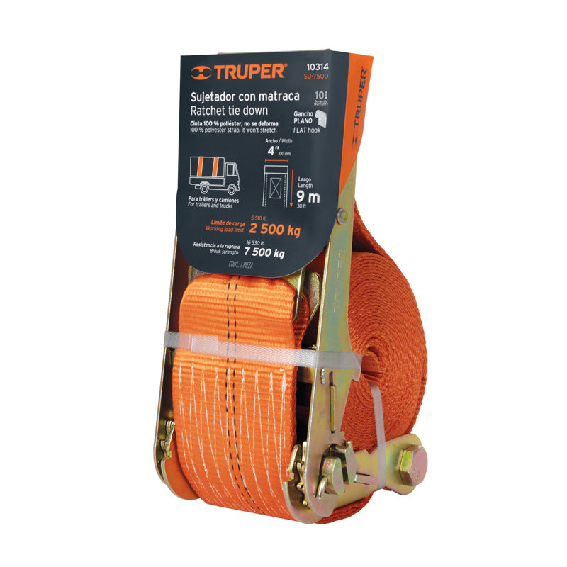 Sujetador con matraca 7500kg, 10314, Truper