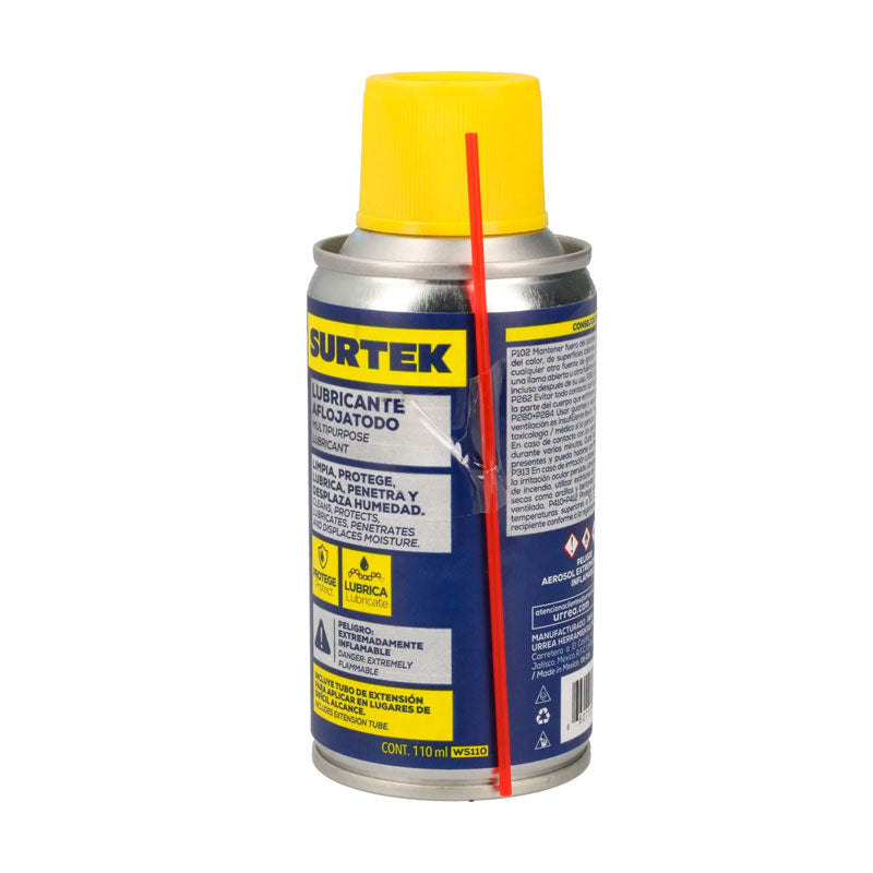 Lubricante aflojatodo de 110 ml, WS110 Surtek