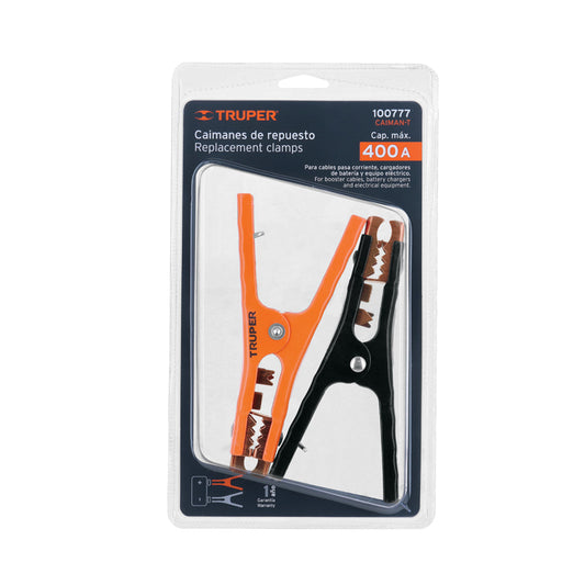 Juego caimanes p/cables pasa corriente, 100777, Truper