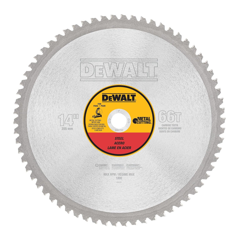 Disco corte metal 14", DWA7747, DeWalt