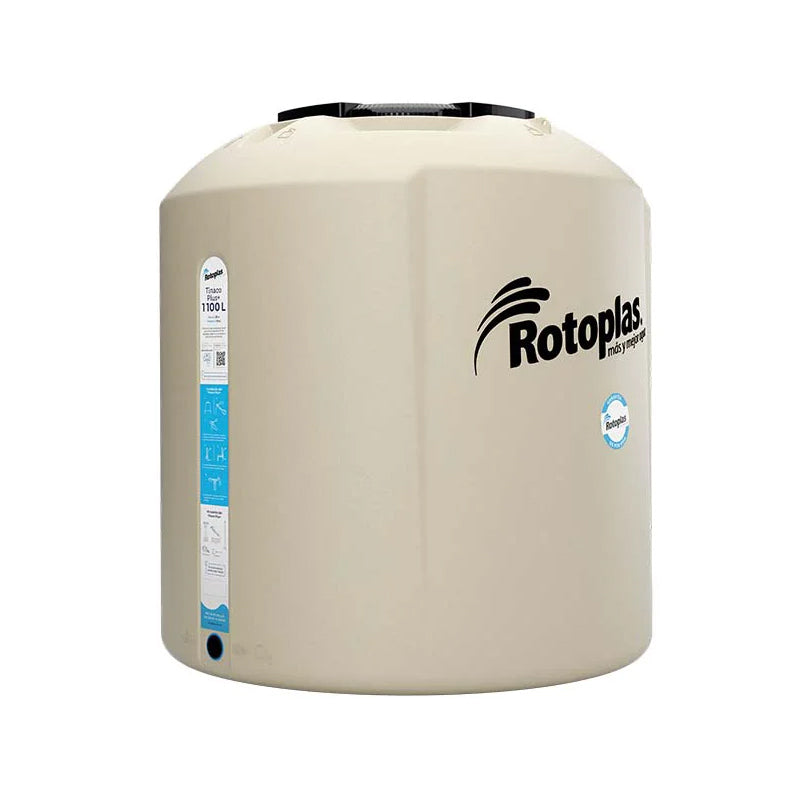 Tinaco Plus+ equipado de 1100 lts, color beige, 500472 Rotoplas