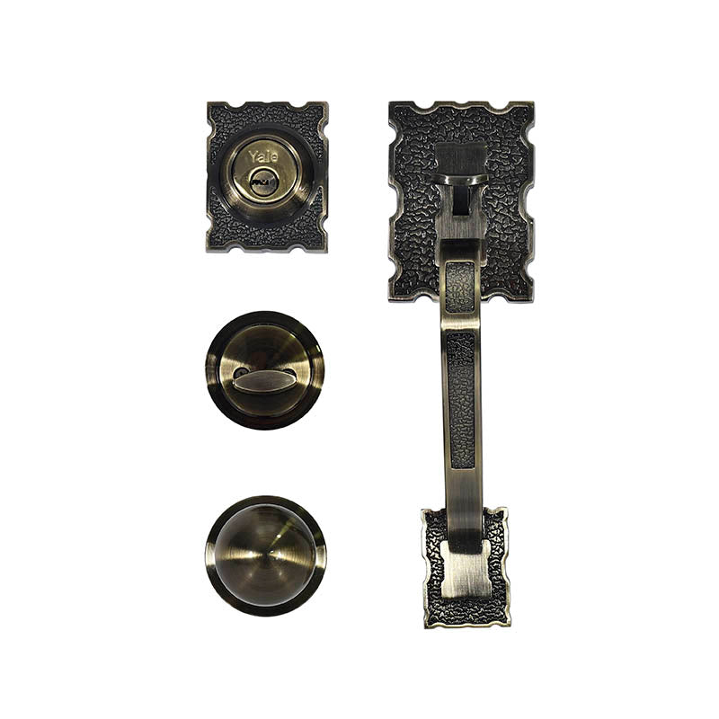 Gatillo Yale Caibe Llave/Mariposa Latón Antiguo Mx87552