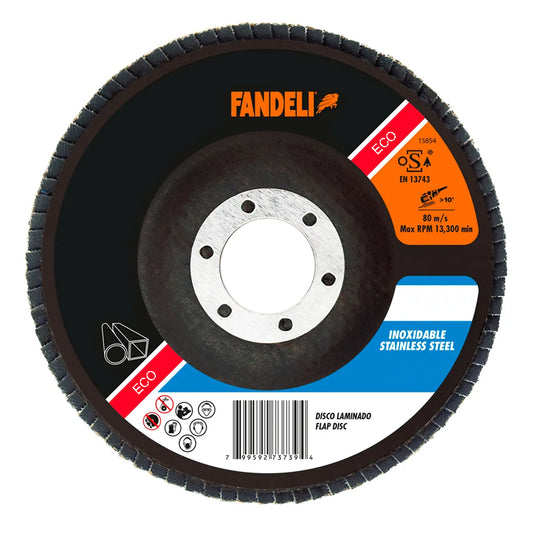 Disco laminado Z-60 inoxidable Eco 4.1/2", 76458, Fandeli