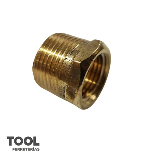 Reducción Bushing Bronce 1/2" X 1/4" Npt, S/M ,110-08-04