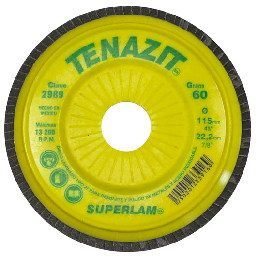2989 Disco Laminado 4.1/2" X 7/8" G60 Tenazit