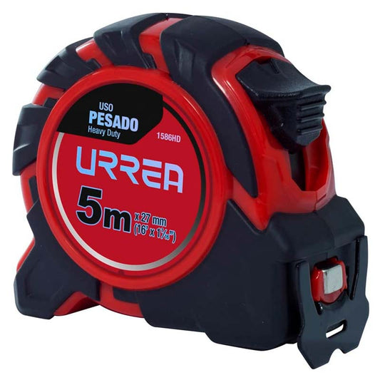 Flexómetro anti-impacto 5 m x 27mm, urrea