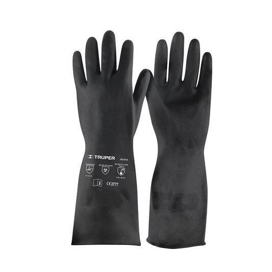 Guantes de neopreno para manejo de químicos, talla mediana, Truper