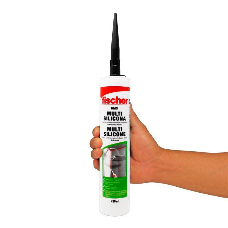 Silicon Multiusos 280 ml Negro 535790 Fischer
