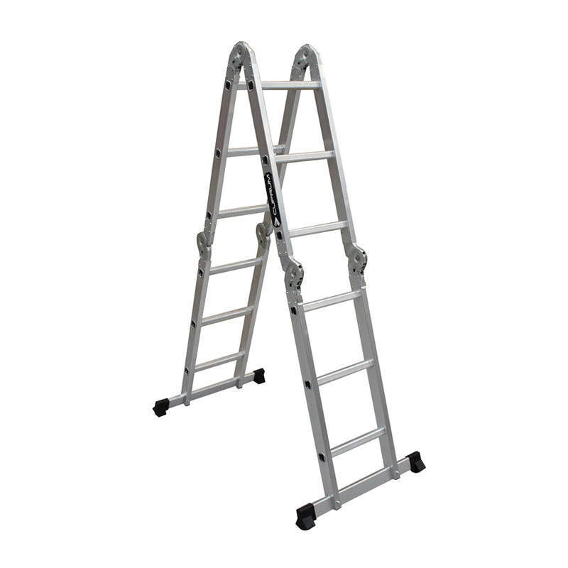 Escalera articulada de aluminio de 13 pies con 5 posiciones, tipo III, C-2391-13 Cuprum