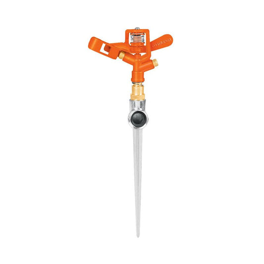 Aspersor Metálico Doble Chorro, Una Vía, Estaca De 11", Truper - Tool Ferreterías / Ferretodo - Herramientas y material de construcción.