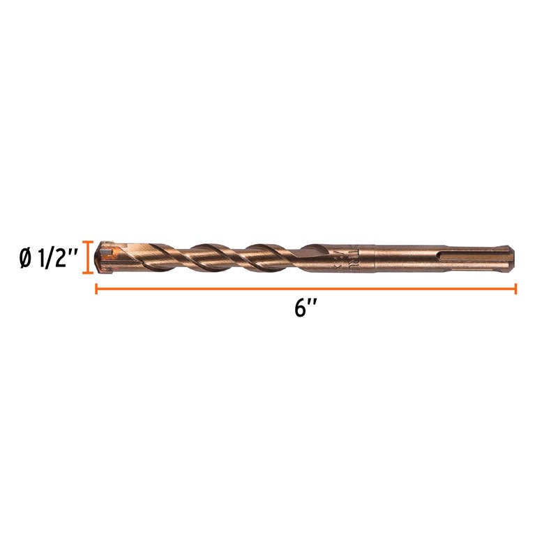 Broca Sds Plus 1/2 X 6", Truper - Tool Ferreterías / Ferretodo - Herramientas y material de construcción.
