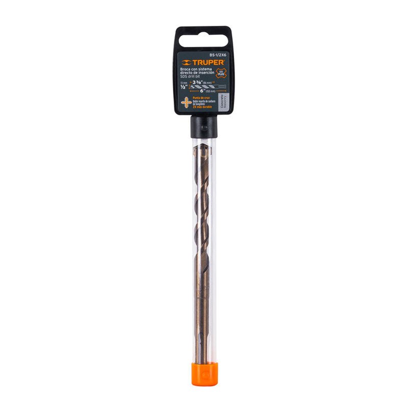 Broca Sds Plus 1/2 X 6", Truper - Tool Ferreterías / Ferretodo - Herramientas y material de construcción.