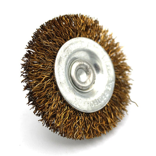 Carda latón plana 2" vastago 1/4", 0.30 mm, CN - Tool Ferreterías / Ferretodo - Herramientas y material de construcción.