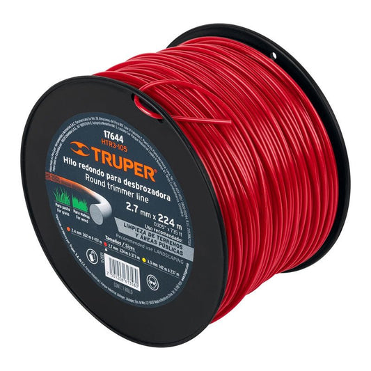 Carrete De Hilo Para Desbrozadora, 2.7 Mm X 224 M, Truper - Tool Ferreterías / Ferretodo - Herramientas y material de construcción.