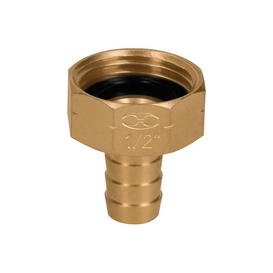Conector 1/2" Hembra De Latón Sólido Para Manguera, Truper - Tool Ferreterías / Ferretodo - Herramientas y material de construcción.