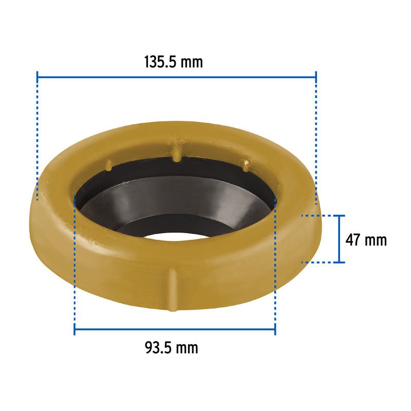 Cuello de cera con guía para WC, 49358 Foset CUG WC - Tool Ferreterías / Ferretodo - Herramientas y material de construcción.