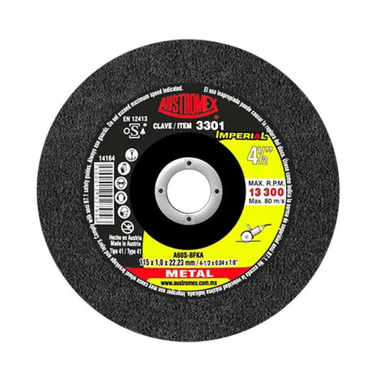 Disco P/Corte Metal 4.1/2" 3301 Austromex - Tool Ferreterías / Ferretodo - Herramientas y material de construcción.