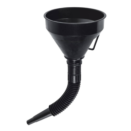 Embudo plástico de 500 ml, cuello flexible con filtro, Truper - Tool Ferreterías / Ferretodo - Herramientas y material de construcción.