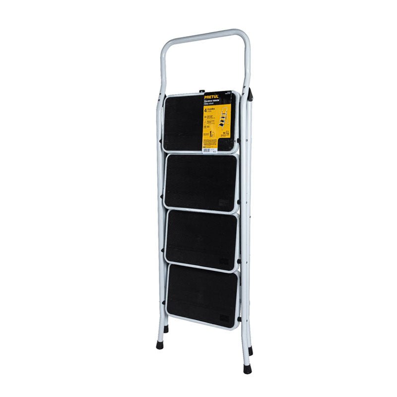 Escalera tubular plegable de 4 peldaños, 24122 Pretul ESTU4P - Tool Ferreterías / Ferretodo - Herramientas y material de construcción.