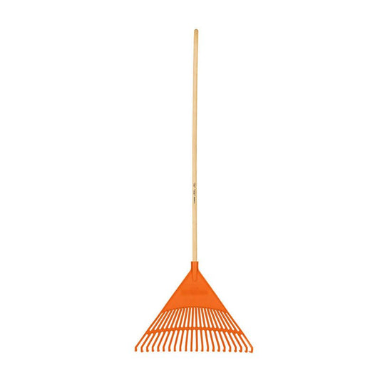 Escoba Plástica Para Jardín, Rígida, 22 Dientes, Mango 48" - Tool Ferreterías / Ferretodo - Herramientas y material de construcción.