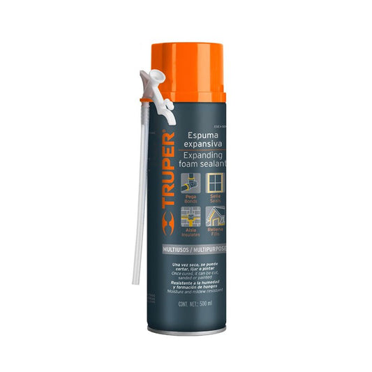 Espuma Expansiva De 500 Ml Truper - Tool Ferreterías / Ferretodo - Herramientas y material de construcción.