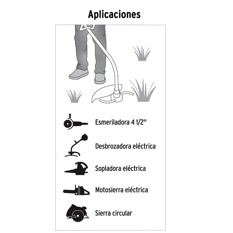 Extensión Eléctrica Uso Rudo 30 M 2X16 Awg Para 1 Clavija, Volteck - Tool Ferreterías / Ferretodo - Herramientas y material de construcción.