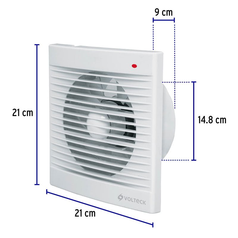 Extractor de aire de 6", blanco, 48532 Volteck EXA 6B - Tool Ferreterías / Ferretodo - Herramientas y material de construcción.