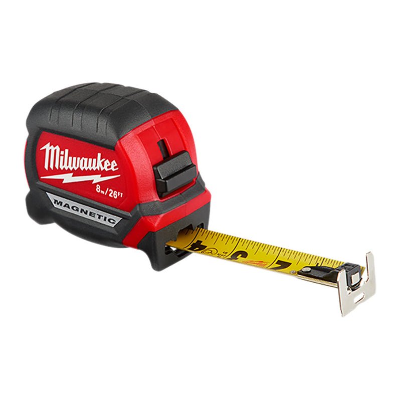 Flexómetro magnético 8 metros, 48 - 22 - 0726, Milwaukee - Tool Ferreterías / Ferretodo - Herramientas y material de construcción.