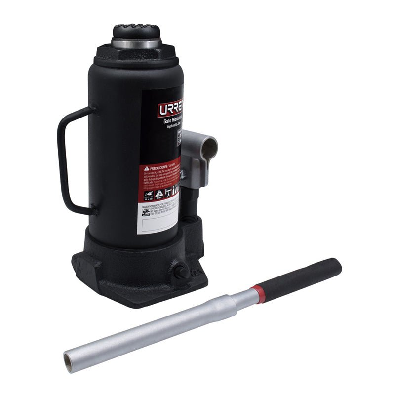 Gato de botella, uso industrial de 12 toneladas, 2412N Urrea - Tool Ferreterías / Ferretodo - Herramientas y material de construcción.
