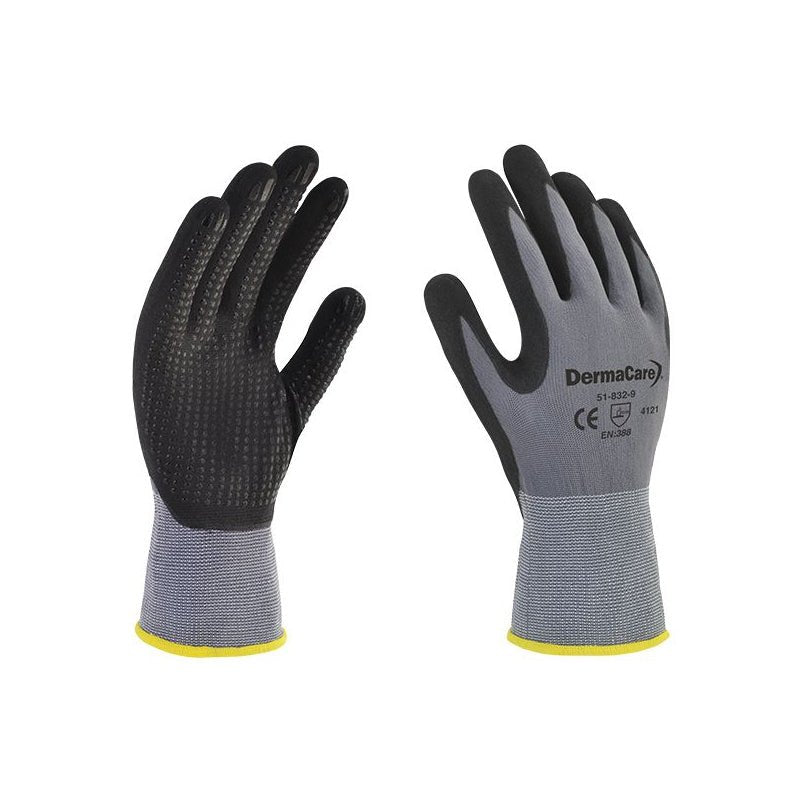 Guante nylon gris palma nitrilo talla 7, Espomega - Tool Ferreterías / Ferretodo - Herramientas y material de construcción.