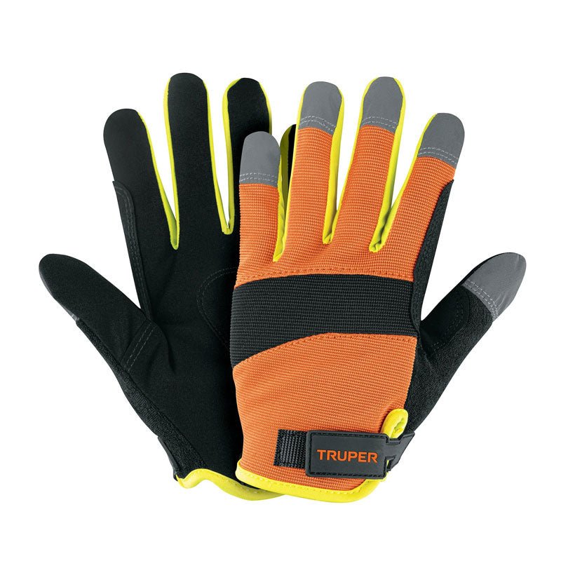 Guantes para mecánico, alta visibilidad, 10849 Truper GU625 - Tool Ferreterías / Ferretodo - Herramientas y material de construcción.